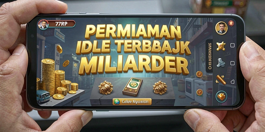 Screenshot gameplay 77RP menunjukkan kekayaan bisnis yang sedang dibangun.