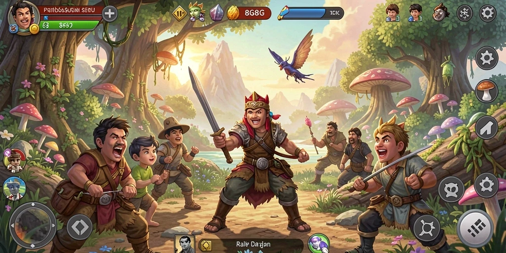 Tangkapan layar <strong>8G8G</strong> menunjukkan petualangan seru dengan grafis yang menakjubkan.