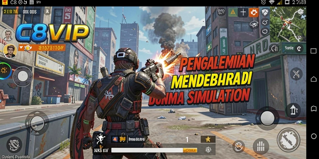 Tangkapan layar dari gameplay menawan C8VIP yang penuh dengan kreativitas.
