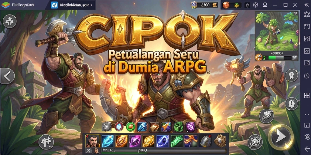 Tampilan menarik di dunia gameplay ARPG CIPOK.