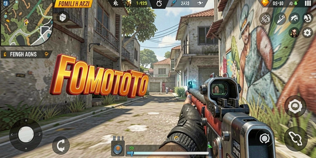 Screenshot menampilkan aksi menegangkan dalam gameplay FPS.