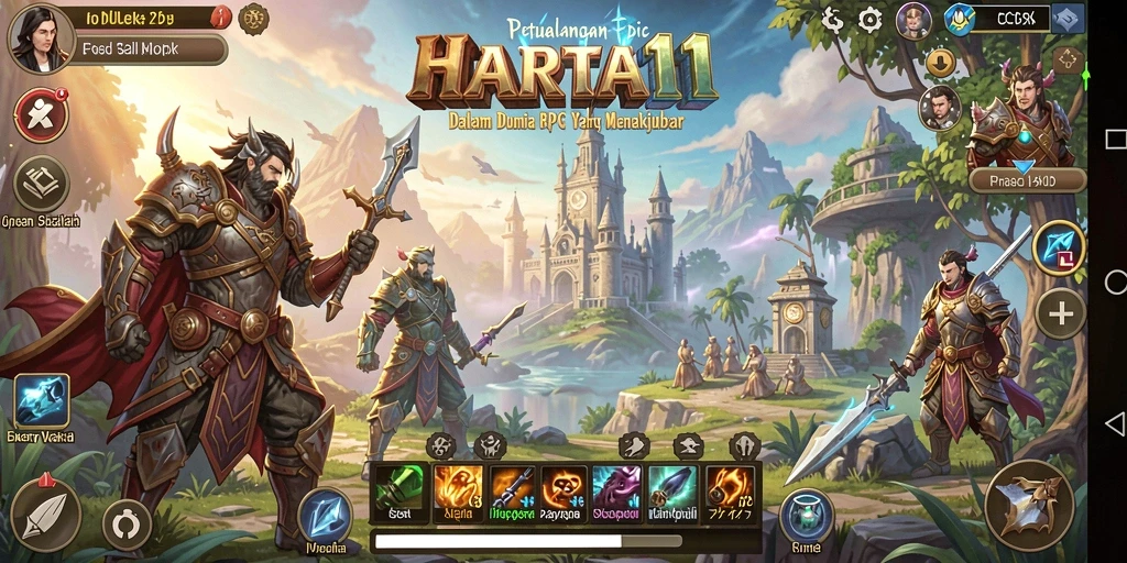 Tampilan gameplay HARTA11 yang epik dan penuh petualangan.
