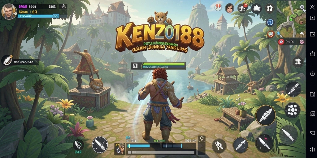 Gameplay KENZO188 menampilkan aksi petualangan yang mendebarkan.