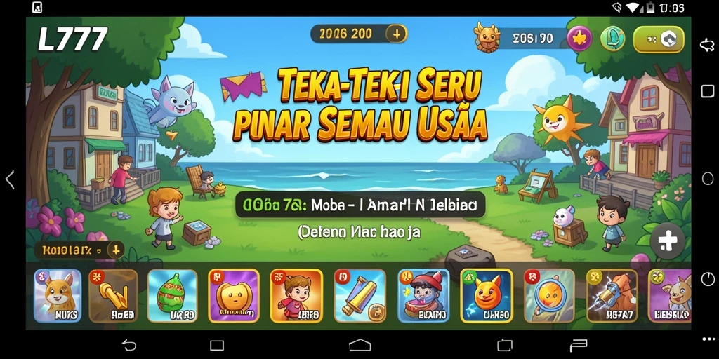 Screenshot gameplay L777 yang menunjukkan tantangan teka-teki menawan.