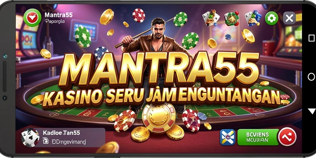Tampilan utama <strong>MANTRA55</strong> menampilkan gameplay Kasino yang menarik dan interaktif.