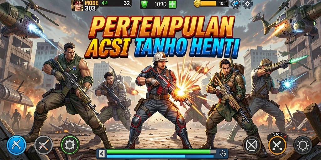 Tampilan gameplay seru dari MODE303 dengan aksi yang mendebarkan.