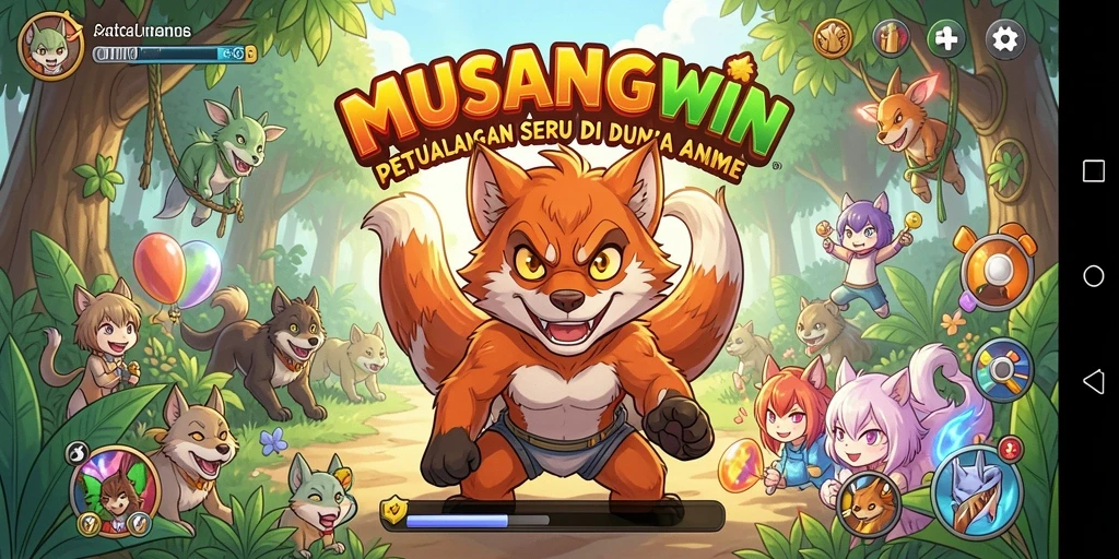 Tampilan gameplay Anime yang mendebarkan dan penuh warna.