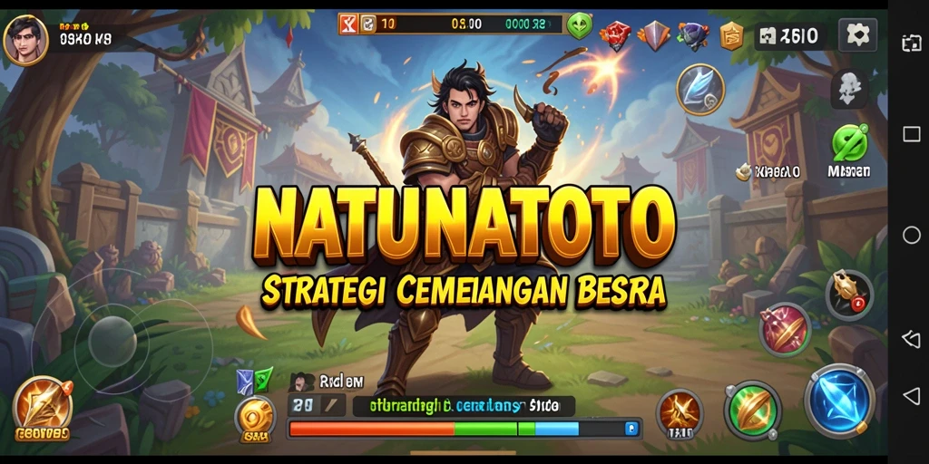 Screenshot gameplay <strong>NATUNATOTO</strong> yang menunjukkan aksi strategi intens.