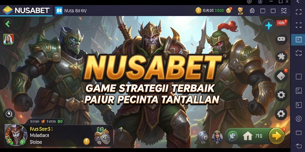 Tampilan gameplay menarik NUSABET dengan strategi mendalam.