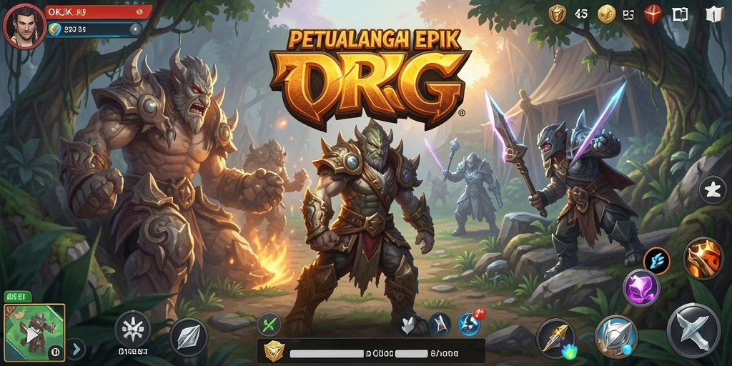 Tampilan gameplay RPG yang menakjubkan dari OKJK.