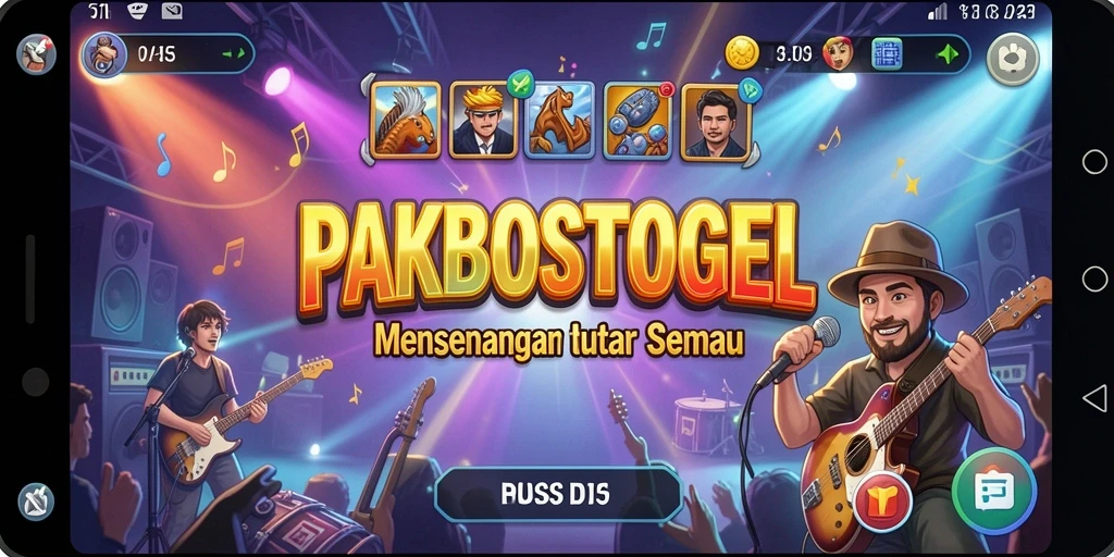 Tampilan gameplay PAKBOSTOGEL yang seru dan interaktif.