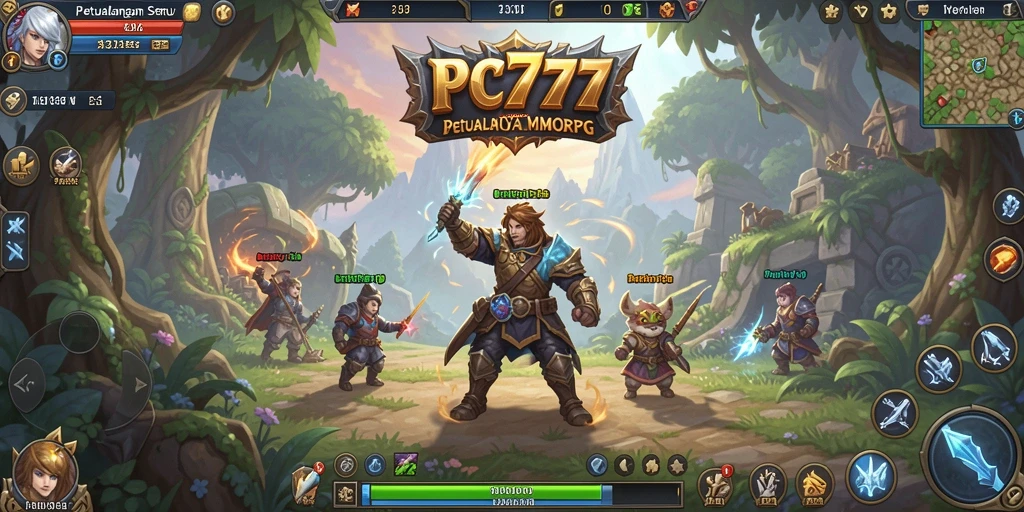Screenshot menampilkan aksi seru dalam permainan MMORPG PC777.
