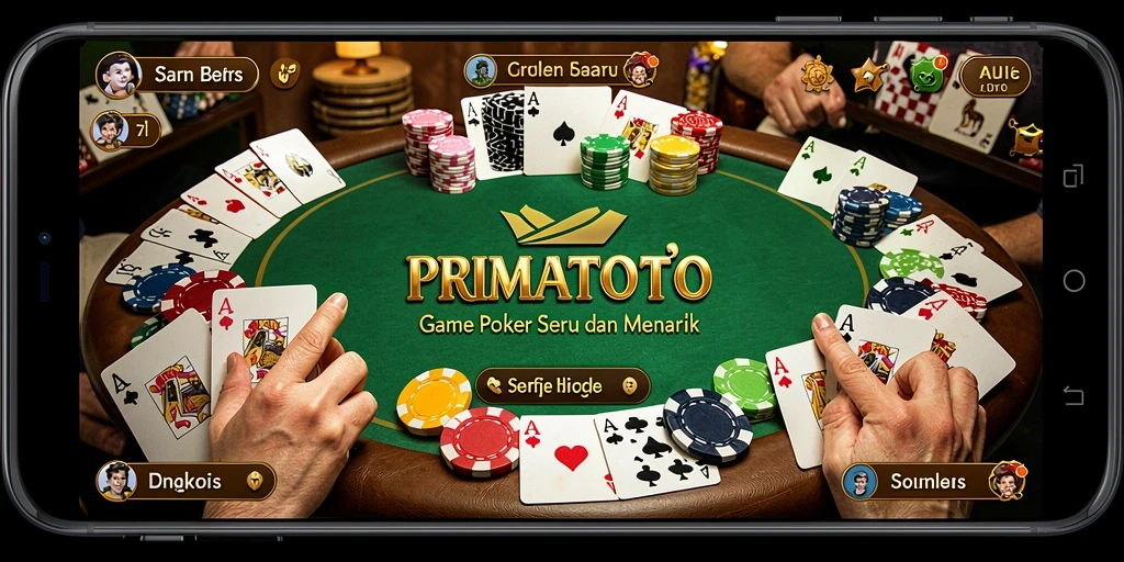 Gameplay Poker yang mengasyikkan dan penuh tantangan.