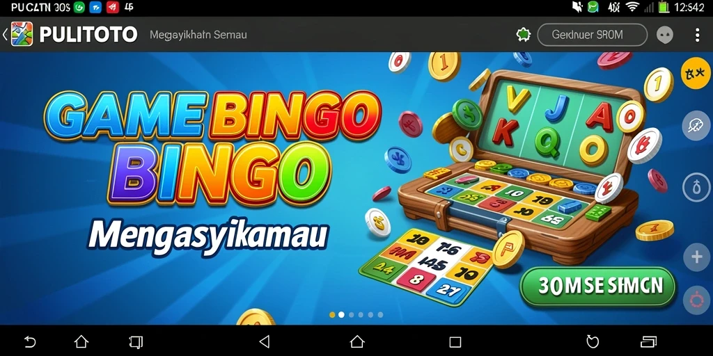 Gameplay seru PULITOTO yang menampilkan suasana Bingo.