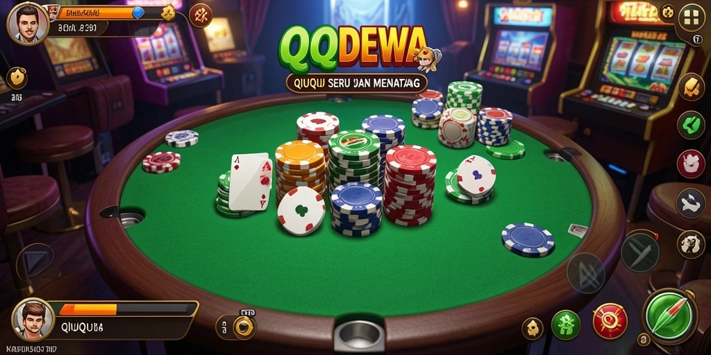 Screenshot QQDEWA menampilkan intensitas permainan QiuQiu.