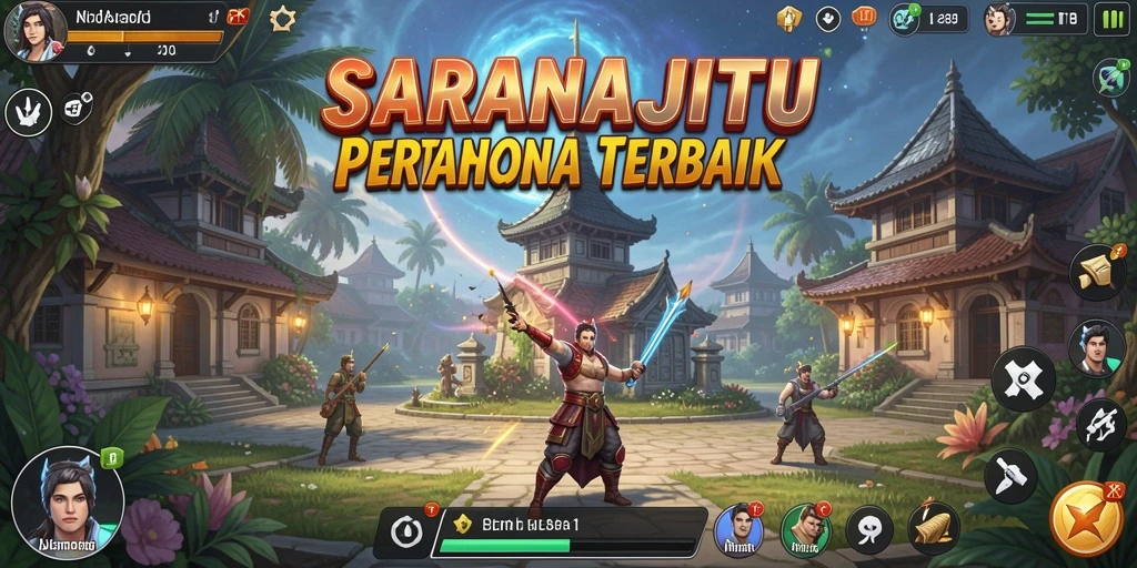 Screenshot gameplay SARANAJITU dengan suasana menakjubkan.