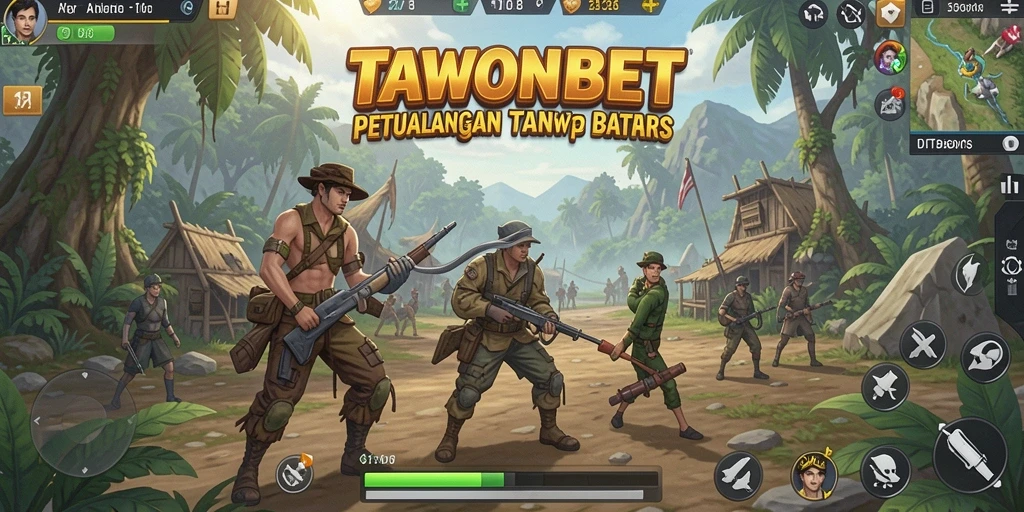 Screenshot gameplay TAWONBET yang menunjukkan eksplorasi dunia terbuka.