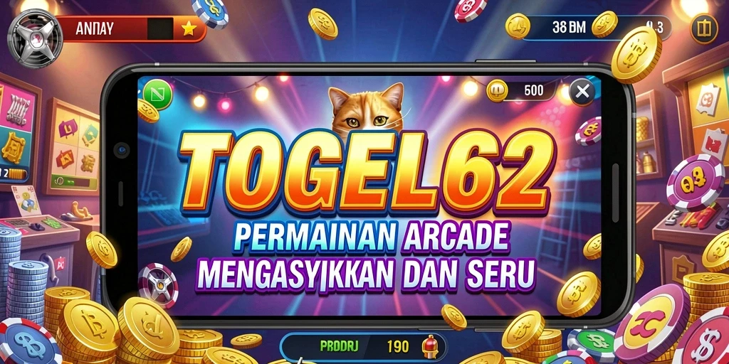 Tangkapan layar utama TOGEL62 menampilkan aksi permainan Arcade yang seru.