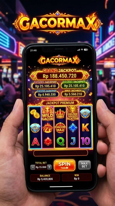 Proses pengunduhan aplikasi gacormax yang cepat dan aman.